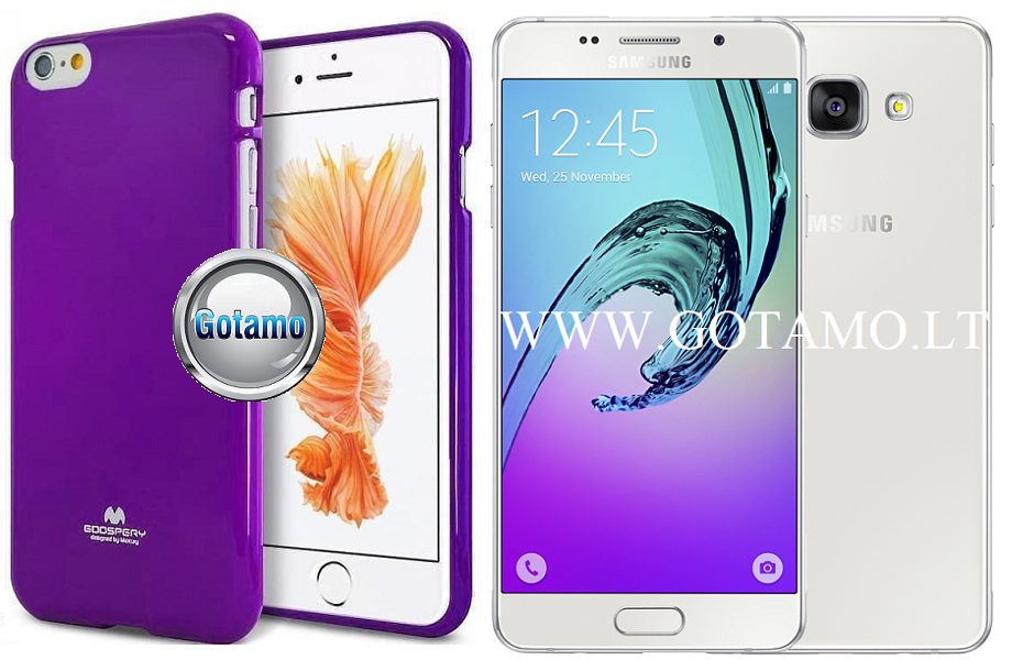 Mercury Jelly dėklas Samsung Galaxy A5 (2016) violetinės spalvos