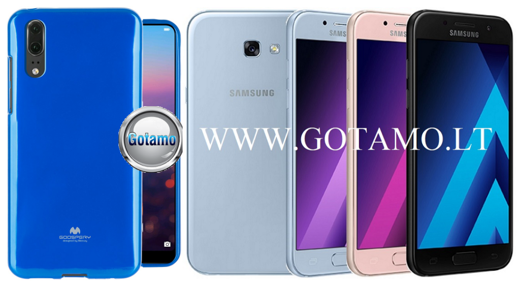 Mercury Jelly dėklas Samsung Galaxy A5 (2017) mėlynos spalvos