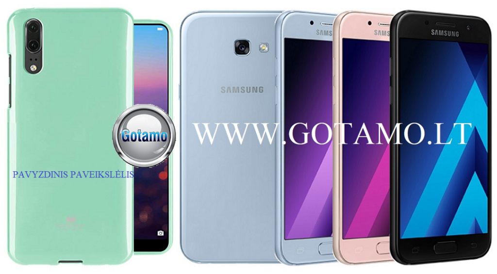 Mercury Jelly dėklas Samsung Galaxy A5 (2017) mėtinės spalvos