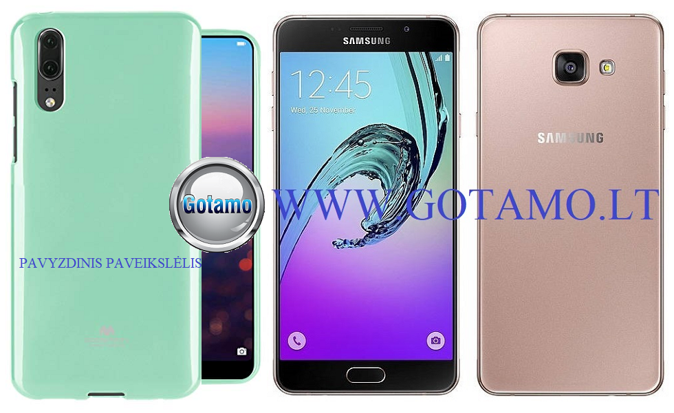 Mercury Jelly dėklas Samsung Galaxy A7 (2016) mėtinės spalvos