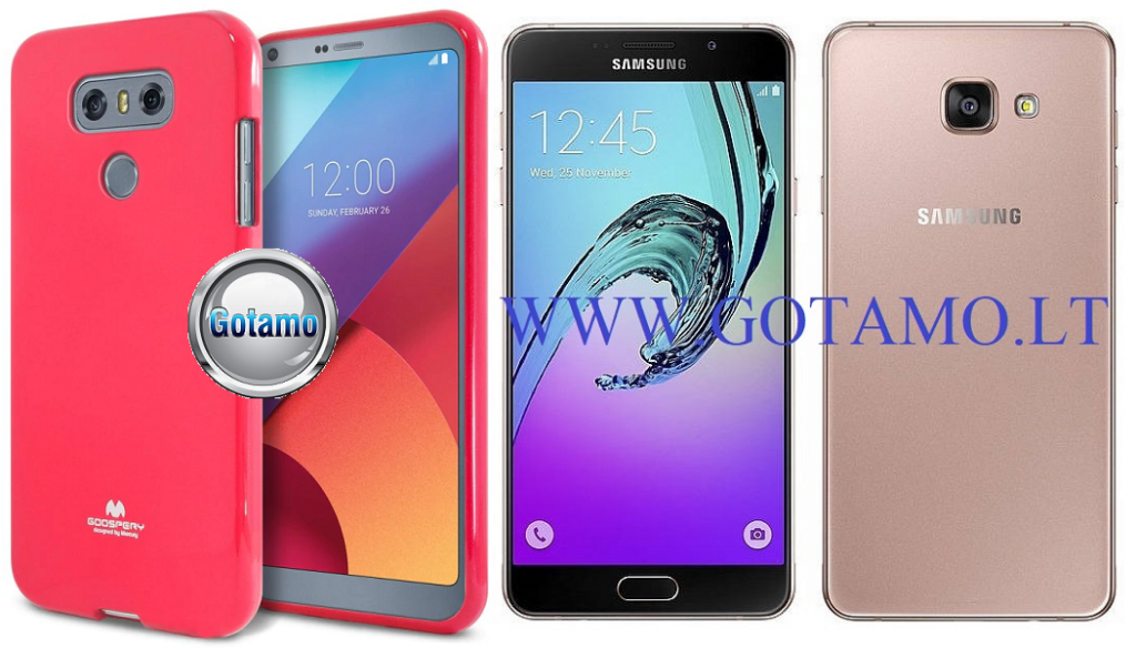 Mercury Jelly dėklas Samsung Galaxy A7 (2016) rožinės spalvos