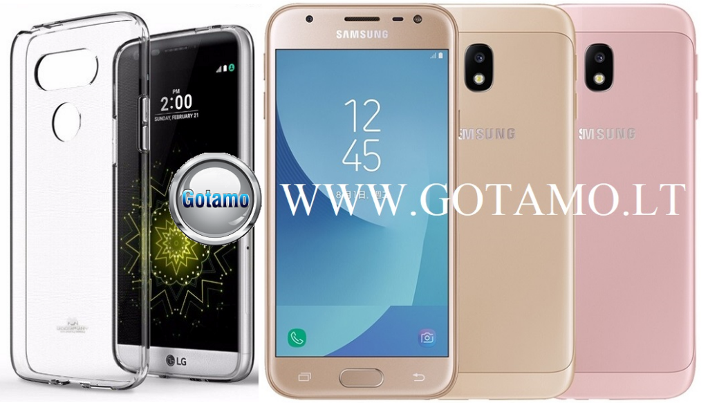 Mercury Jelly dėklas Samsung Galaxy J3 (2017) skaidrus spalvos
