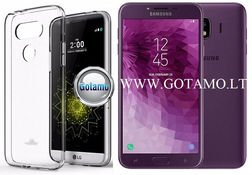 Mercury Jelly dėklas Samsung Galaxy J4 (2018) skaidrus spalvos