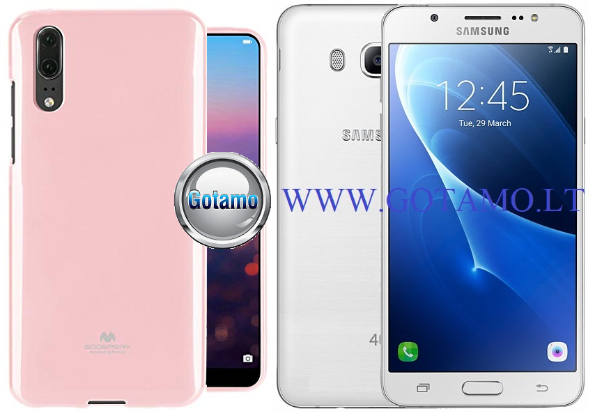 Mercury Jelly dėklas Samsung Galaxy J5 (2016) rožinės spalvos