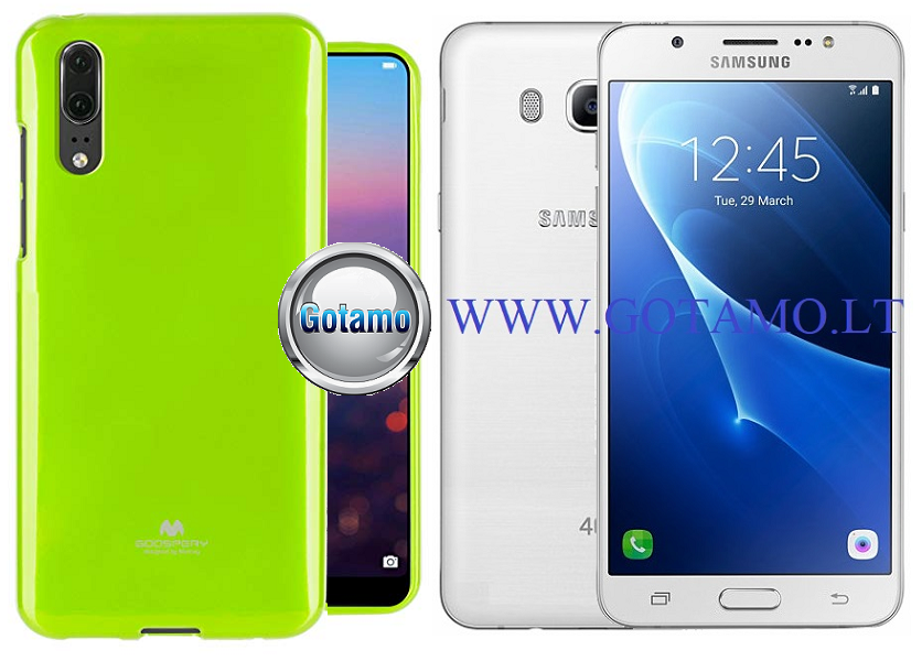 Mercury Jelly dėklas Samsung Galaxy J5 (2016) salotinės spalvos