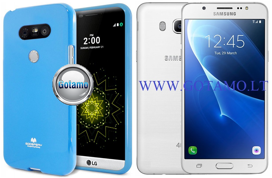 Mercury Jelly dėklas Samsung Galaxy J5 (2016) žydros spalvos