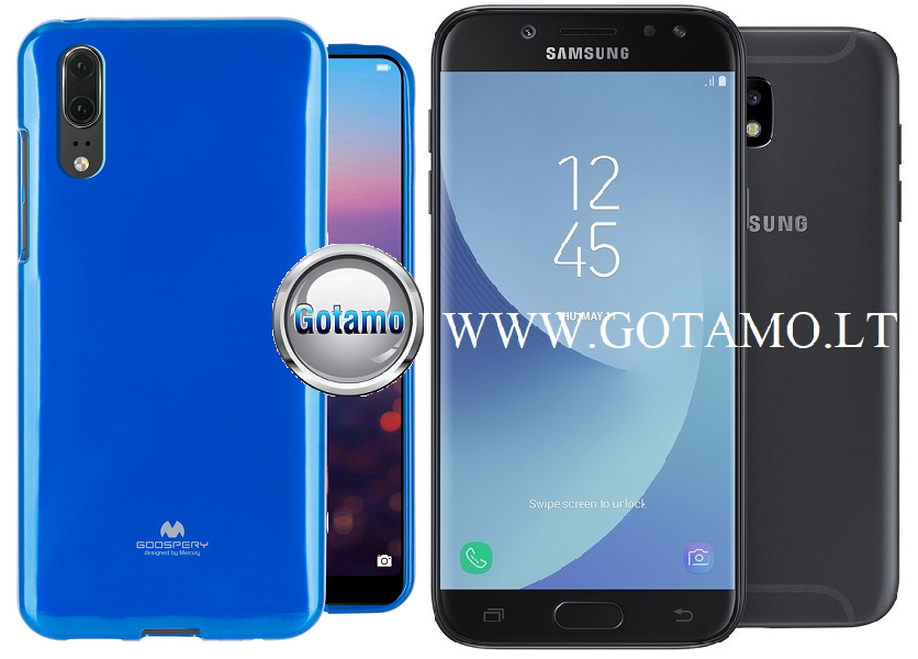 Mercury Jelly dėklas Samsung Galaxy J5 (2017) mėlynos spalvos