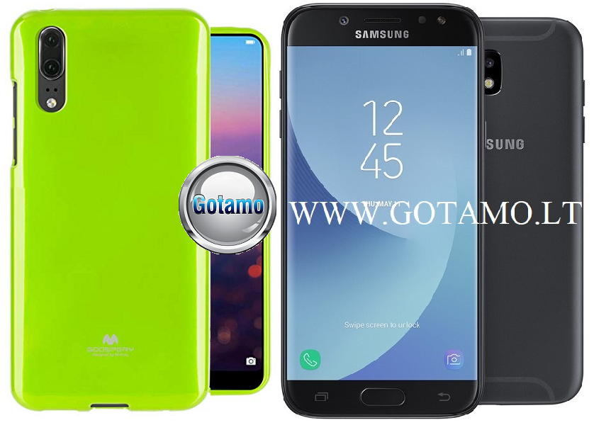 Mercury Jelly dėklas Samsung Galaxy J5 (2017) salotinės spalvos