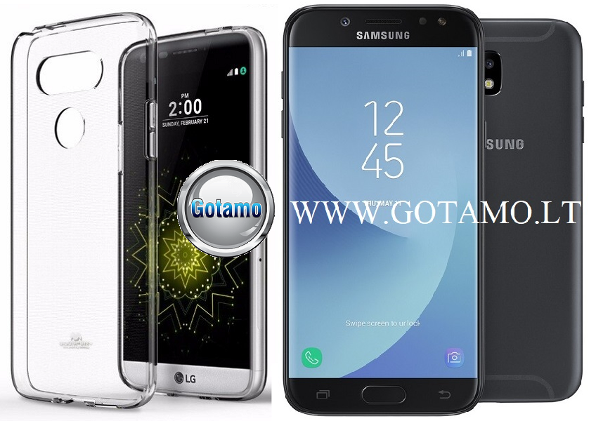 Mercury Jelly dėklas Samsung Galaxy J5 (2017) skaidrus spalvos