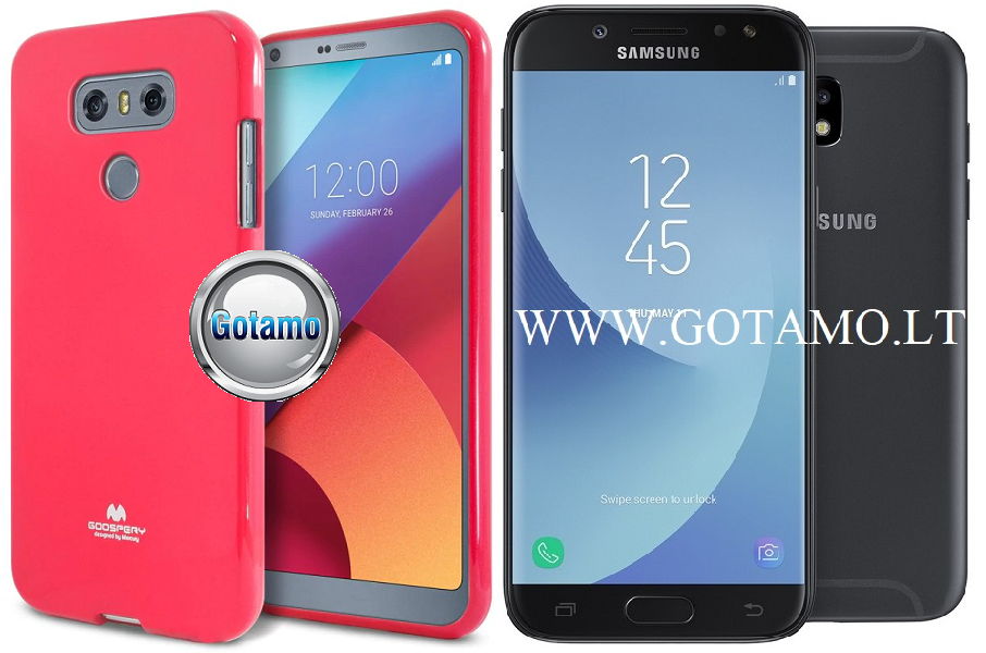 Mercury Jelly dėklas Samsung Galaxy J5 (2017) rožinės spalvos