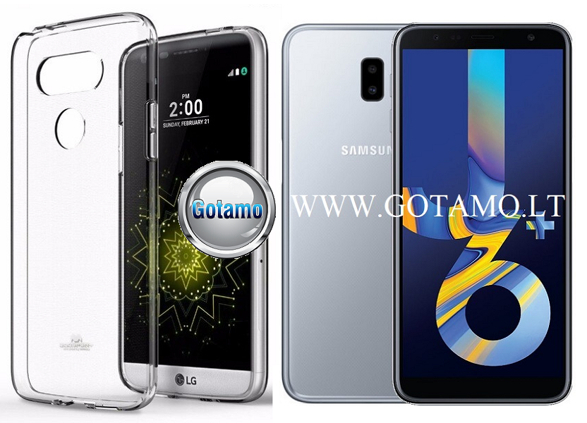 Mercury Jelly dėklas Samsung Galaxy J6+ (2018) skaidrus spalvos
