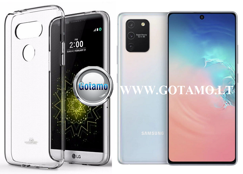 Mercury Jelly dėklas Samsung Galaxy S10 Lite skaidrus spalvos
