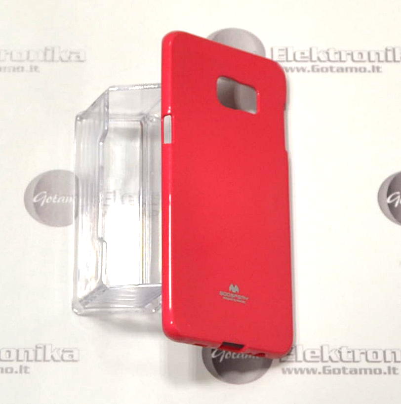 Mercury Jelly dėklas nugarėlė Samsung Galaxy S6 edge+ telefonui tamsiai rožinės spalvos 3 Mercury Jelly dėklas Samsung Galaxy S6 edge+ – nuotrauka 3