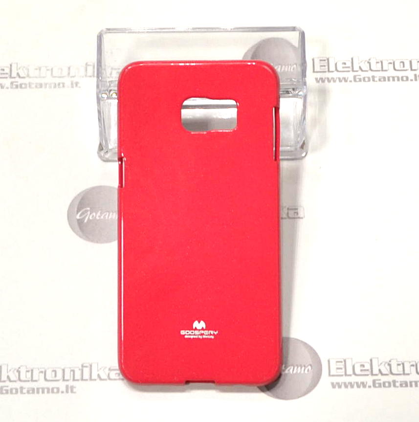 Mercury Jelly dėklas nugarėlė Samsung Galaxy S6 edge+ telefonui tamsiai rožinės spalvos 4 Mercury Jelly dėklas Samsung Galaxy S6 edge+ – nuotrauka 4