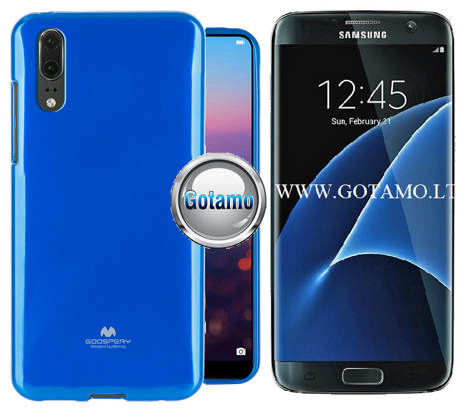 Mercury Jelly dėklas Samsung Galaxy S7 mėlynos spalvos