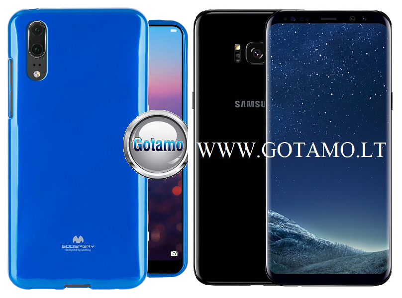 Mercury Jelly dėklas Samsung Galaxy S8+ mėlynos spalvos