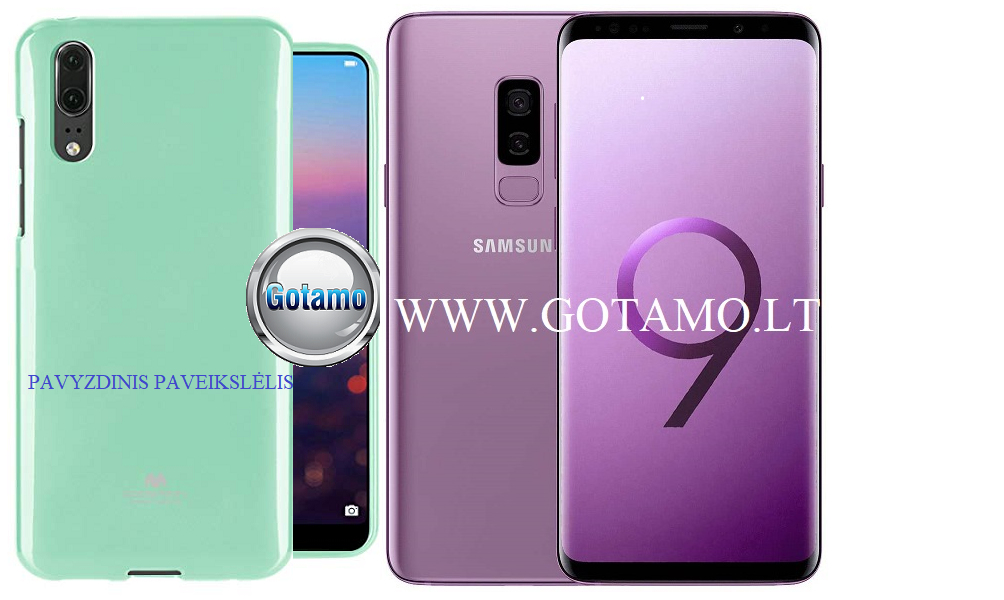 Mercury Jelly dėklas Samsung Galaxy S9+ mėtinės spalvos