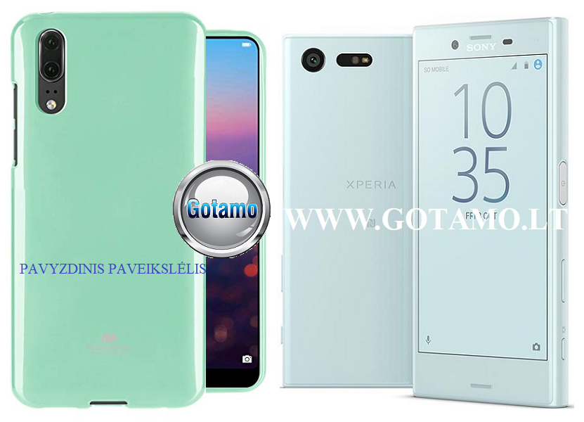 Mercury Jelly dėklas Sony Xperia X Compact mėtinės spalvos