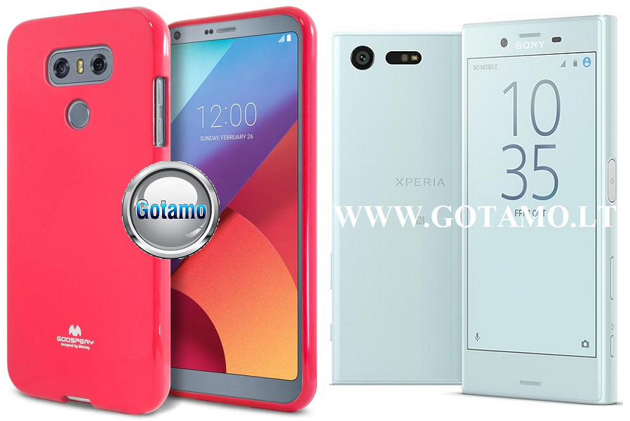 Mercury Jelly dėklas Sony Xperia X Compact rožinės spalvos