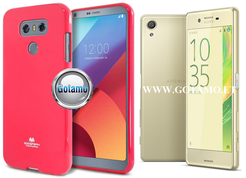 Mercury Jelly dėklas Sony Xperia X rožinės spalvos