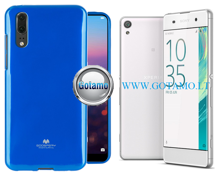 Mercury Jelly dėklas Sony Xperia XA mėlynos spalvos