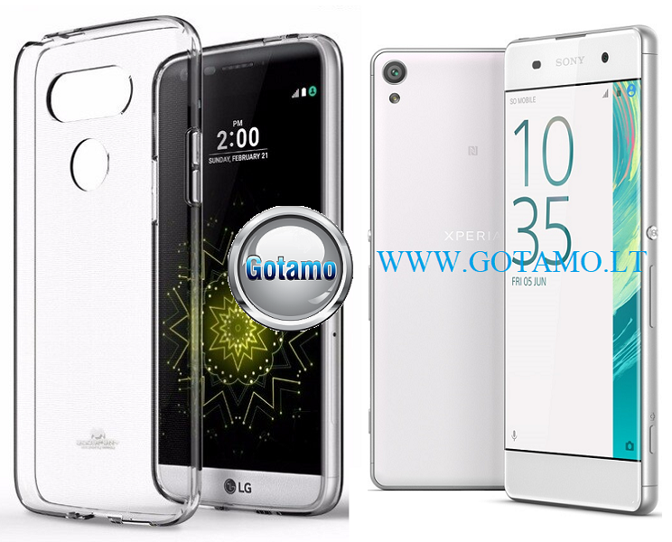 Mercury Jelly dėklas Sony Xperia XA skaidrios spalvos
