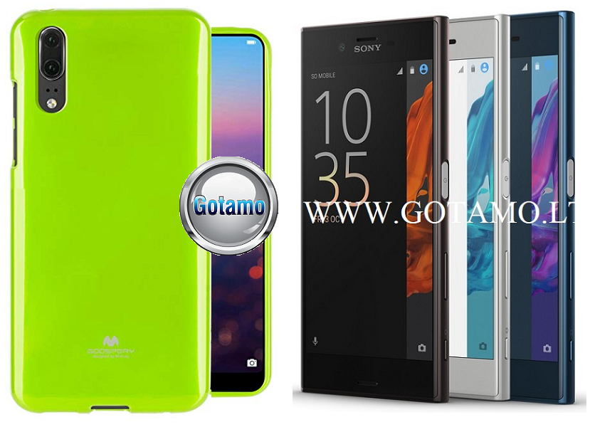 Mercury Jelly dėklas Sony Xperia XZ, Sony Xperia XZs salotinės spalvos