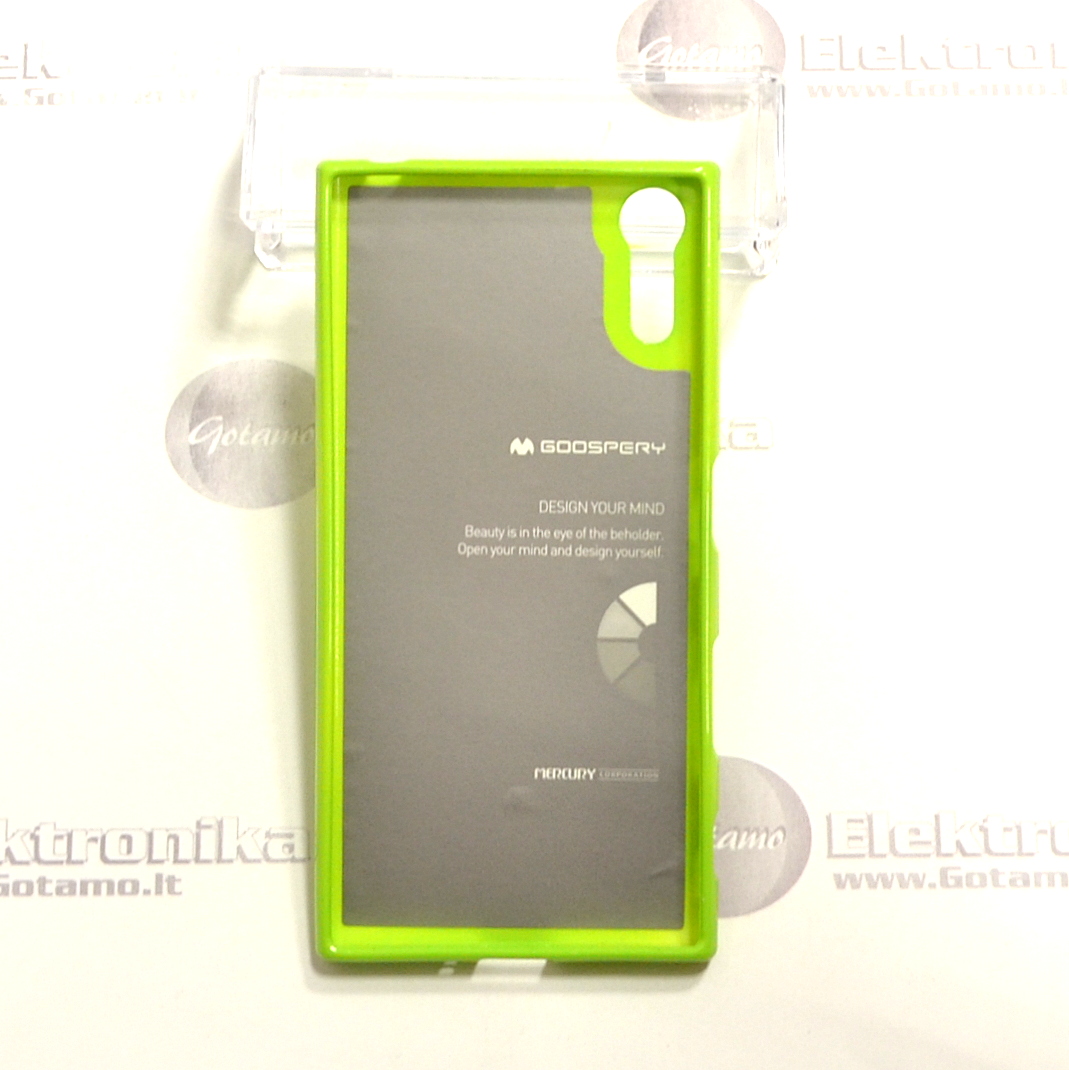 Mercury Jelly dėklas nugarėlė Sony Xperia XZ, Sony Xperia XZs telefonui salotinės spalvos 3 Mercury Jelly dėklas Sony Xperia XZ, Sony Xperia XZs apsauga telefonui Sony Xperia XZ, Sony Xperia XZs