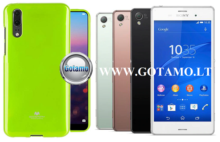 Mercury Jelly dėklas Sony Xperia Z3 salotinės spalvos