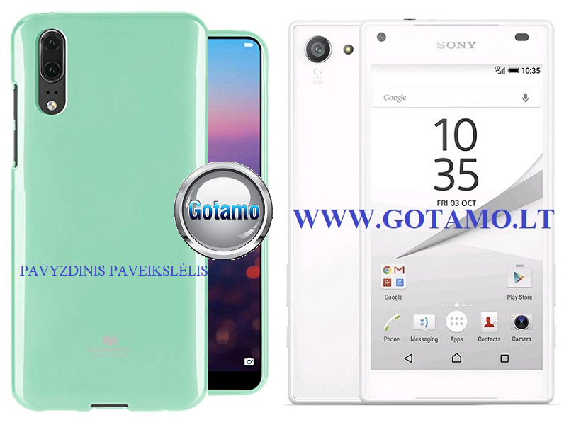 Mercury Jelly dėklas Sony Xperia Z5 Compact mėtinės spalvos