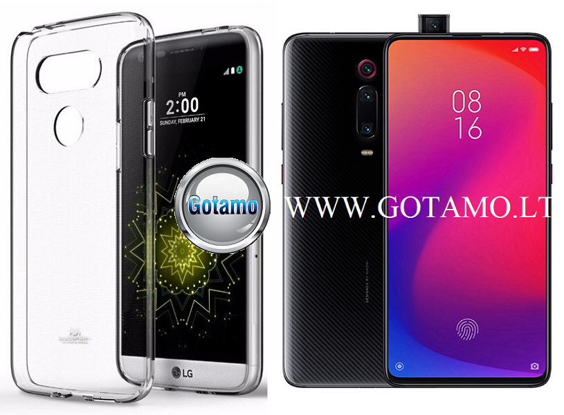 Mercury Jelly dėklas nugarėlė Xiaomi Mi 9T Xiaomi Redmi K20 telefonui skaidrus