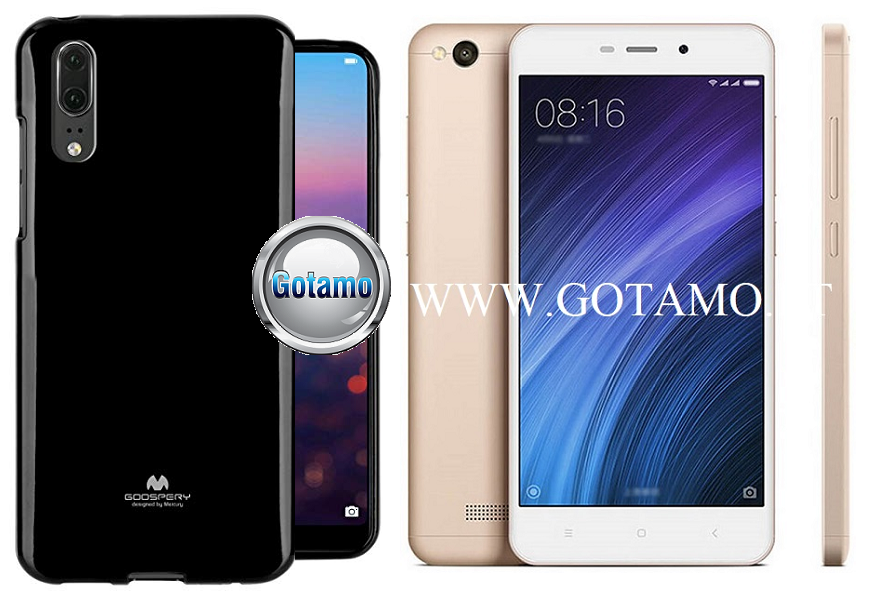 Mercury Jelly dėklas nugarėlė Xiaomi Redmi 4A telefonui juodos spalvos