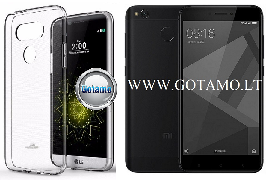 Mercury Jelly dėklas nugarėlė Xiaomi Redmi 4X telefonui skaidrus