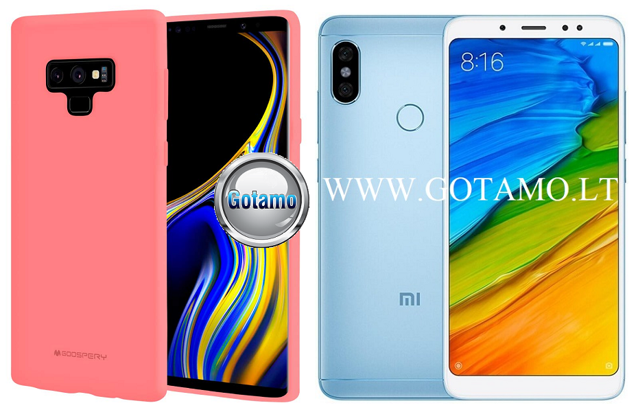 Mercury Jelly dėklas nugarėlė Xiaomi Redmi Note 5 Xiaomi Redmi Note 5 Pro telefonui rožinės spalvos