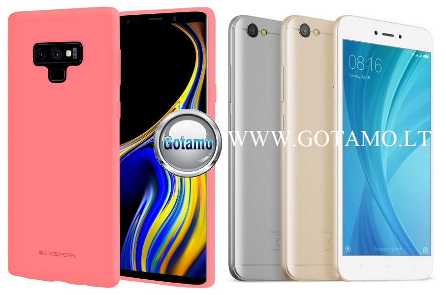 Mercury Jelly dėklas nugarėlė Xiaomi Redmi Note 5A telefonui rožinės spalvos