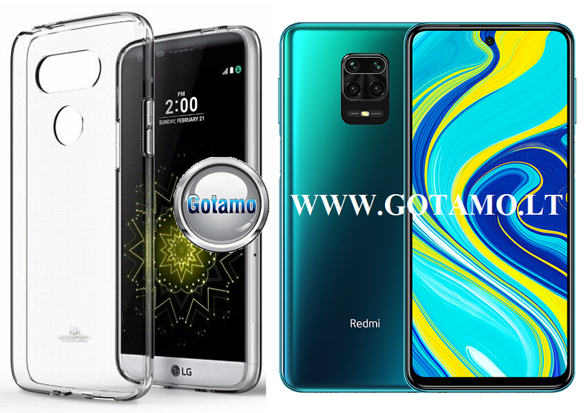 Mercury Jelly dėklas nugarėlė Xiaomi Redmi Note 9S, Xiaomi Redmi Note 9 Pro telefonui skaidrus