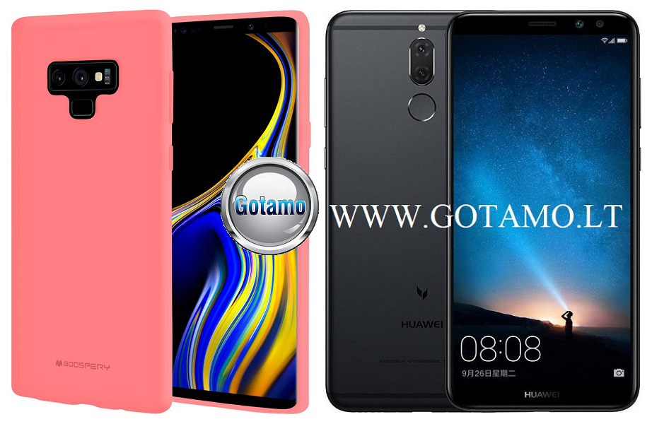 Mercury Soft Feeling dėklas nugarėlė Huawei Mate 10 Lite telefonui rožinės spalvos