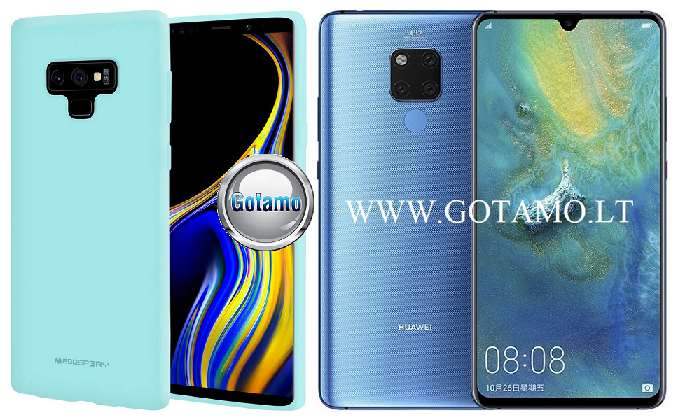 Mercury Soft Feeling dėklas nugarėlė Huawei Mate 20 telefonui mėtinės spalvos