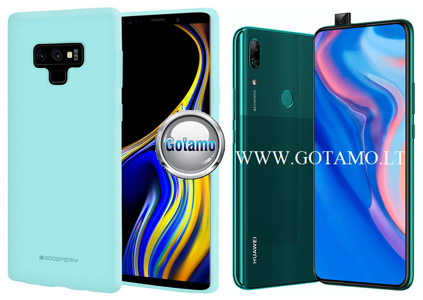 Mercury Soft Feeling dėklas nugarėlė Huawei P Smart Z Huawei Y9 (2019) telefonui mėtinės spalvos