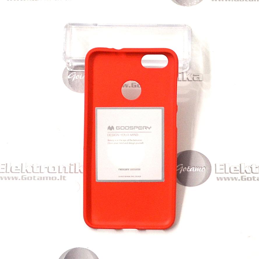 Mercury Soft Feeling dėklas nugarėlė Huawei P9 Lite Mini telefonui raudonos spalvos 3 Mercury Soft Feeling dėklas nugarėlė Huawei P9 Lite Mini telefonui raudonos spalvos - Image 3