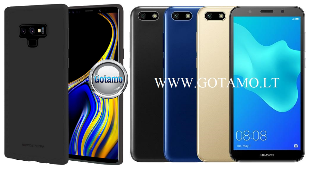 Mercury Soft Feeling dėklas nugarėlė Huawei Y5 (2018) Huawei Honor 7S telefonui juodos spalvos