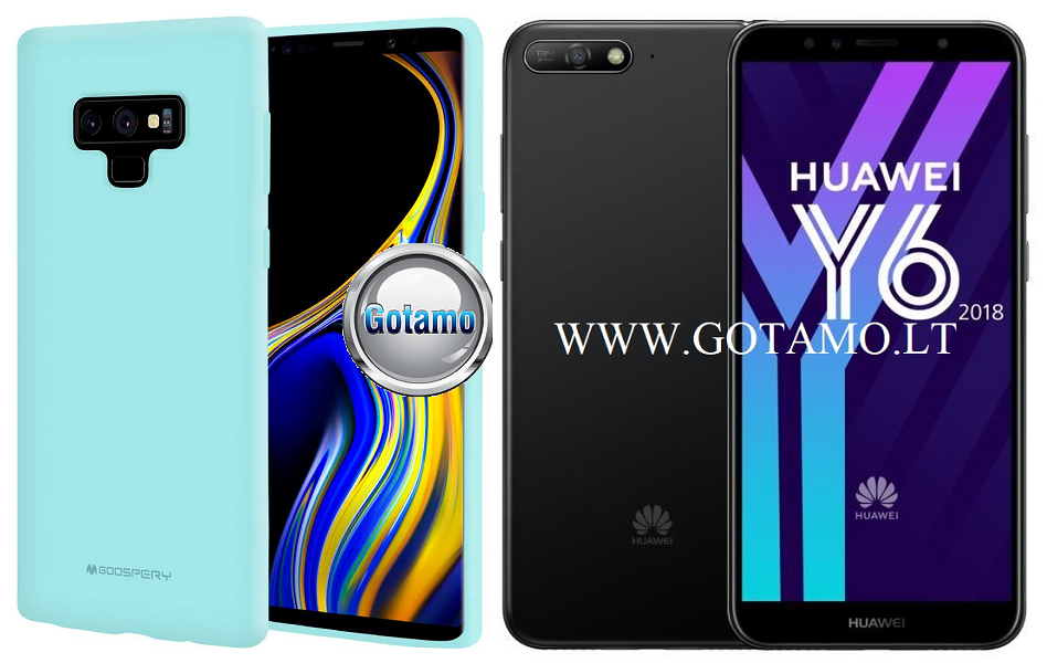 Mercury Soft Feeling dėklas nugarėlė Huawei Y6 (2018) Huawei Honor 7A telefonui mėtinės spalvos