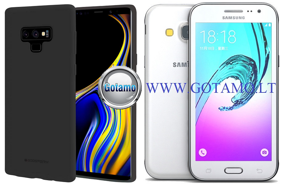 Mercury Soft Feeling dėklas Samsung Galaxy J3 (2016) juodos spalvos