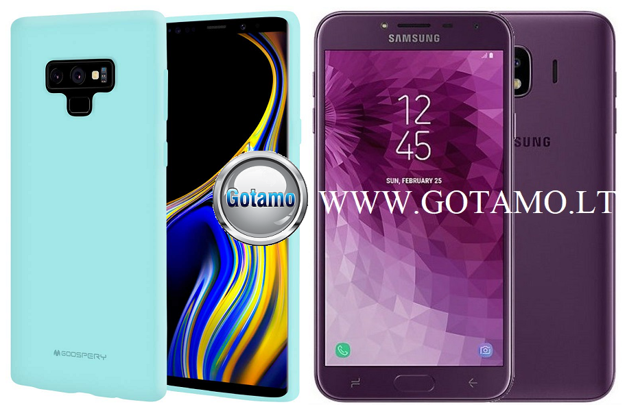 Mercury Soft Feeling dėklas Samsung Galaxy J4 (2018) mėtinės spalvos