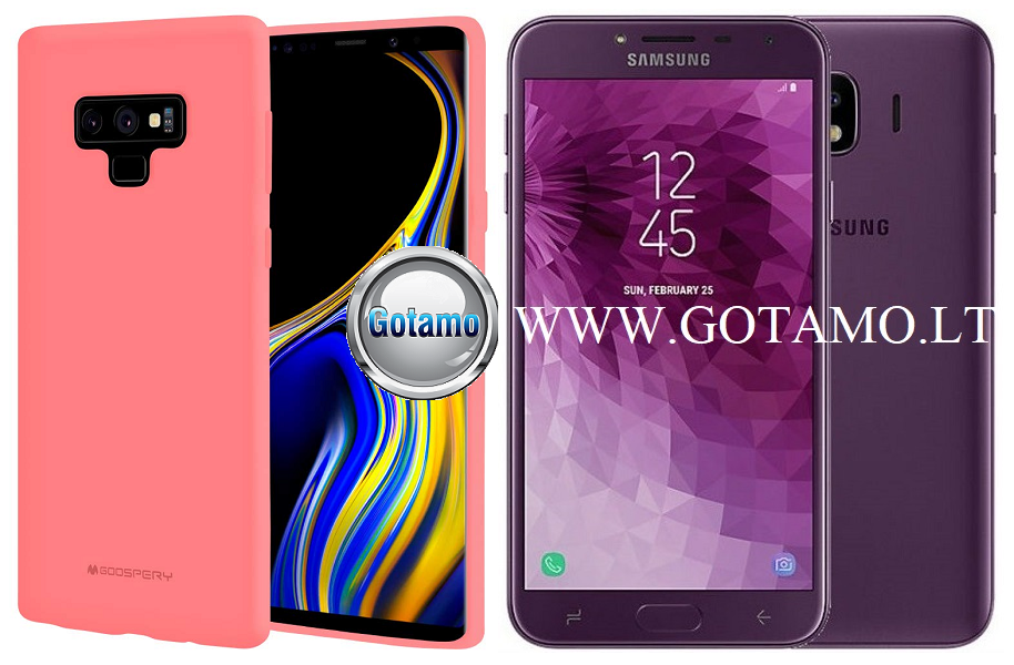 Mercury Soft Feeling dėklas Samsung Galaxy J4 (2018) rožinės spalvos