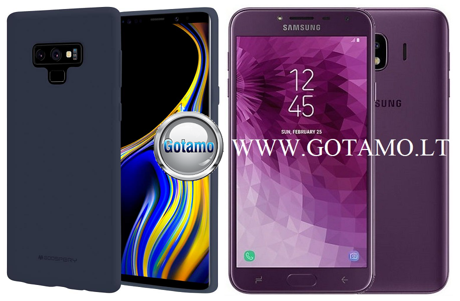 Mercury Soft Feeling dėklas Samsung Galaxy J4 (2018) mėlynos spalvos