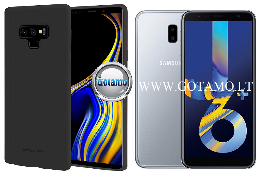 Mercury Soft Feeling dėklas Samsung Galaxy J6+ (2018) juodos spalvos