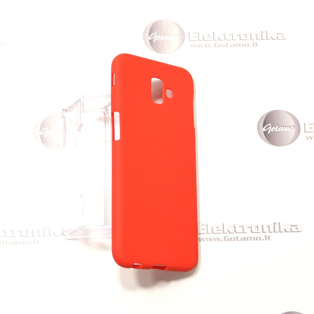 Mercury Soft Feeling dėklas nugarėlė Samsung Galaxy J6+ (2018) telefonui raudonos spalvos 4 Mercury Soft Feeling dėklas Samsung Galaxy J6+ (2018) – nuotrauka 4