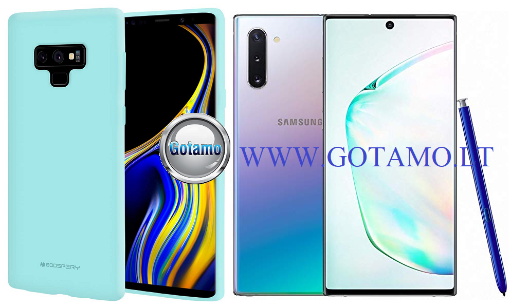 Mercury Soft Feeling dėklas Samsung Galaxy Note 10 mėtinės spalvos