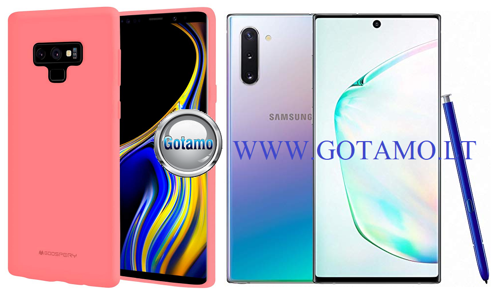 Mercury Soft Feeling dėklas Samsung Galaxy Note 10 rožinės spalvos